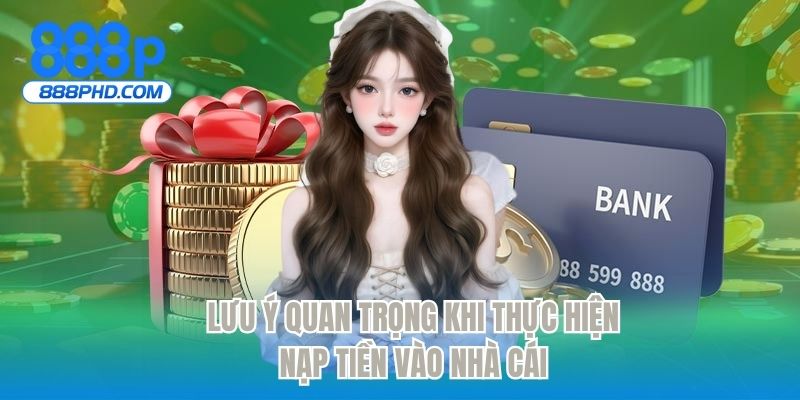 Lưu ý quan trọng khi thực hiện nạp tiền vào nhà cái